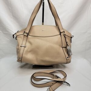 LAUREN Ralph Lauren Beige Women's Handbag w/ Detachable/Ajustable Strap